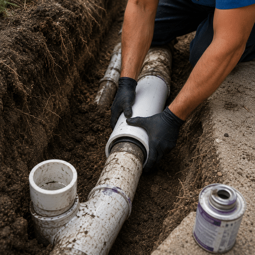 Sewer Line Cleaning and Replacement